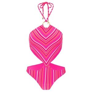 Women's Marai Ring Halter Cutout One Piece Swimsuit MSRP $198, NWT, Size 6